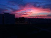 Sunset over pueblo