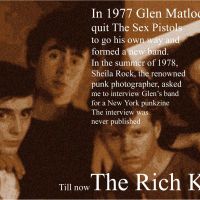 Sex Pistol Glen Matlock & The Rich Kids